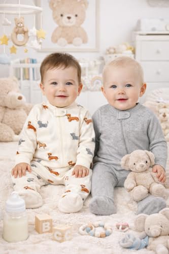 Image of TuddyBuddy 100% Cotton Multi Color Zipper Romper Sleepsuit /Romper /Jumpsuit for Baby Boy & Baby Girl