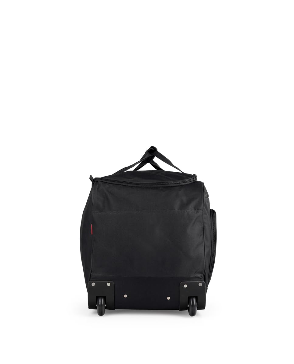 Gabol - Bolso de Viaje Grande con Ruedas Week Eco 73x38x34cm y Capacidad 94L - Interior Forrado con Compartimentos - con Asa de Mano - Diseño Español en Poliéster Reciclado RPET - Negro