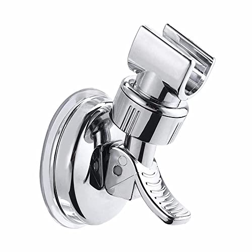 LATRAT Support Pommeau Douchette, Accroche Douche à Main Ventouse, Support de pomme de douche réglable amovible support mural de douche ventouse support Cover