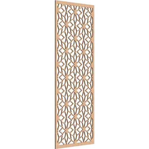 Image of Lake Decorative Pierced Fretwork Wood Wall Panels, 23 3 /8 inchW x 59 3 /8 inchH x 1 /4 inchT, Hickory