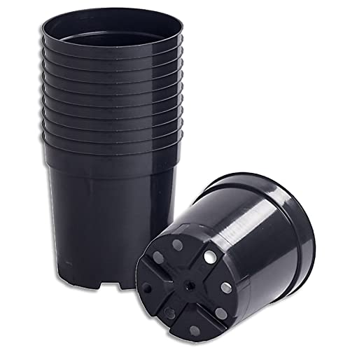 Wohnkult 10 x Anzuchttopf Pflanztopf 2 L schwarz Ø 14 cm x 15 cm...