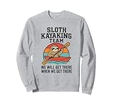 Abraza el estilo de vida relajado con este divertido artículo del equipo de kayak de perezosos, con un perezoso frío remando a través de aguas tranquilas frente a una puesta de sol de estilo vintage a rayas. Con el divertido lema 