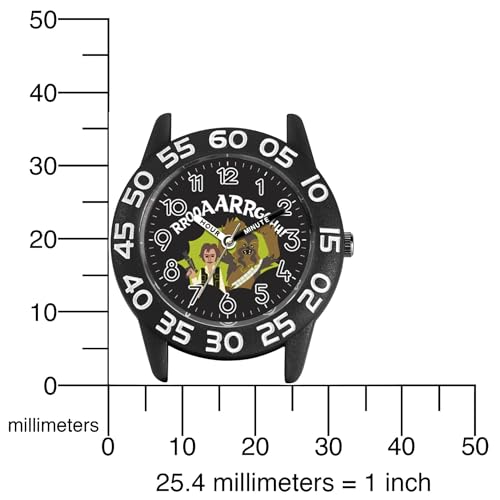 Image of STAR WARS Kids' Plastic Time Teacher Watch, Analog Quartz Nylon Strap Watch