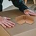 FRCOLOR 20pcs Cardboard Edge Protectors with Locking Clips, 160x40x3mm Packaging Corner Guards for Shipping Boxes, Frame Corner Protectors for Moving and Industrial Packing
