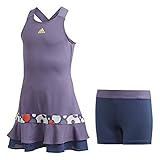 Regular fit adidas Mädchen G Frill Dress, tech Purple/Shock Yellow, 1314Y