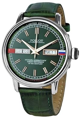 POLJOT International Orologio automatico da uomo Gorbatchov Verde LE 36NH.4200115