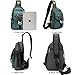 NICGID Sling Bag Chest Shoulder Backpack Crossbody Bags for Tablet Laptop Outdoor Hiking Men Women