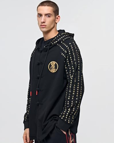 Niepce Inc Japanese Kanji Graphic Hoodies for Men4