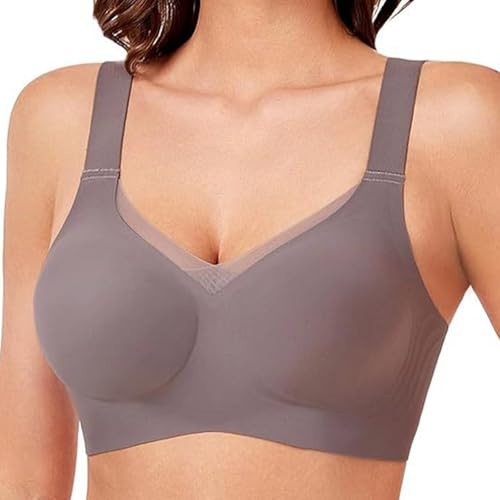 Soutien-gorge de sport push-up sans armatures à couverture complète anti-chocs