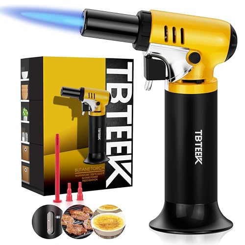 TBTEEK Kitchen Torch, One-Hand Operation Butane...