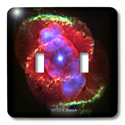 Placa de interruptor de nebulosa 3dRose lsp_76792_2 lavable y resistente 3