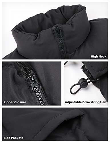 Athlisan Womens Zip Up Puffer Vest Stand Collar Sleeveless Padded Jacket Coat2