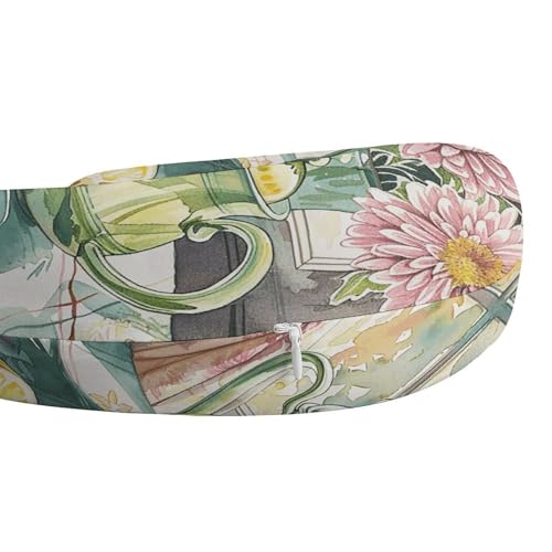 Almohada cervical de espuma viscoelástica tamaño único U miniatura 4