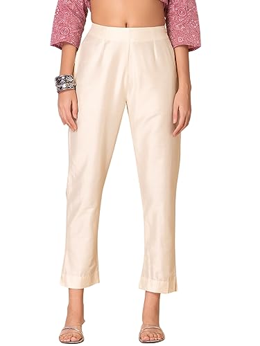 Image of Indya Women Straight Fit High Rise Pants