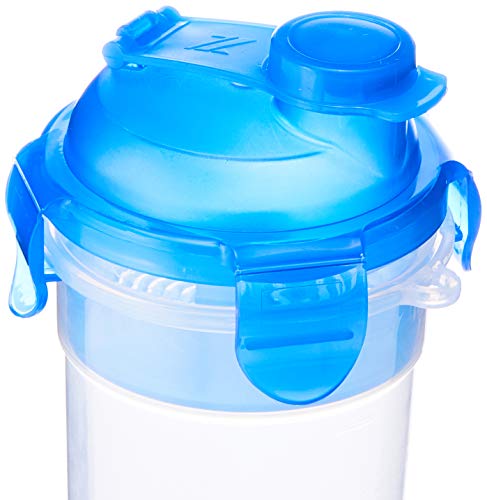 Shakeira Plástica Com Travas 400ml Sanremo Azul No Voltagev