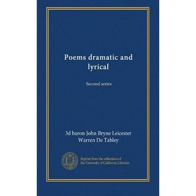 Poems dramatic and lyrical: Second series