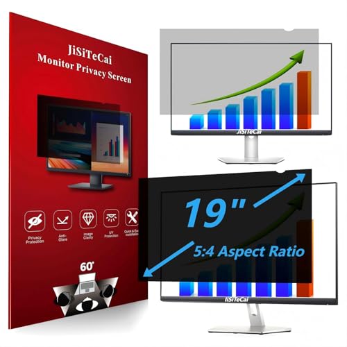 JiSiTeCai [2pack] 19 Inch 5:4 Computer Privacy Screen Filter for Monitor - Privacy Shield and Anti-Glare Protector (19-5:4)