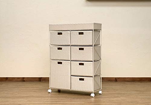 ラタン調 チェスト 4段ワイド ブラウン Amazon｜ラタン調 チェスト 4段ワイド BR/IV ブラウン (tme10br