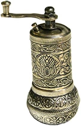 Turkish Handmade Copper Coffee Salt Pepper Spice Grinder Mill 4.2'' (ANTIQUE)
