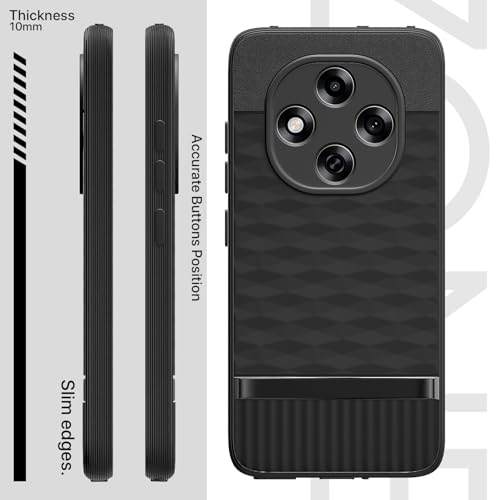 Image of Outlouders Back Cover for Oppo F31 Pro 5G | Full Camera Protection | TPU Soft Flexible Shockproof Bumper Case (Black)
