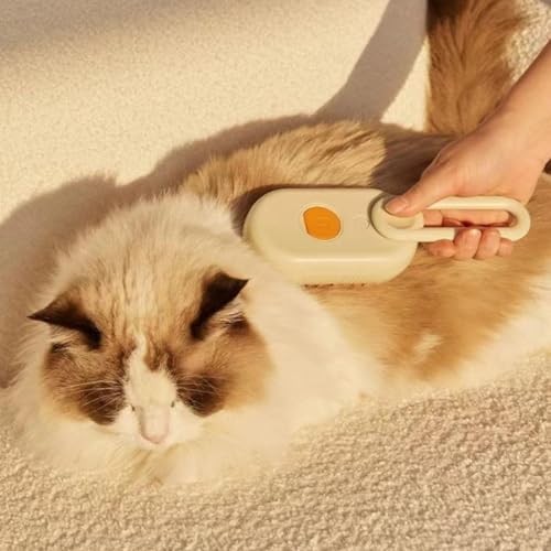 Escova Pet A Vapor Retrátil Pet Usb Recarregável Silicone 3 Em 1 Removedor Pelos Para Gatos E Cães C