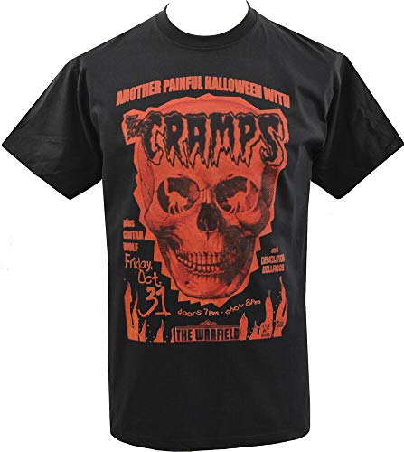 Sale! Mens Psychobilly T-Shirt The Cramps Halloween Skull Lux Interior Punk Rock