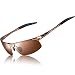 Produktbild ATTCL Herren Polarisierte Treiber Glasses Sport Sonnenbrille Al-Mg Metallrahme Ultra leicht 8177 Brown