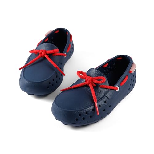 Image of People Footwear Senna Kids - Waterproof Slip-On Rubber Loafers, Lightweight Durable Boat Shoes for Boys & Girls, Non-Slip Water Shoes for Outdoors