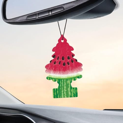 Image of LITTLE TREES Car Air Freshener | Hanging Paper Tree for Home or Car | Watermelon | 3 Pack
