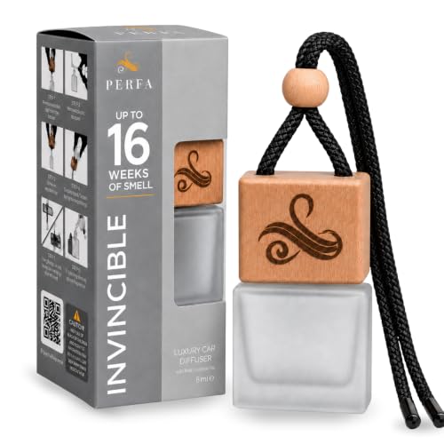 Image of Inviktus Car Air Freshener for Men | Long Lasting Car Cologne | Automotive Scent Perfume | Vent Clip Auto Air Freshener | Odor Eliminator Technology | Car Scents by Perfa