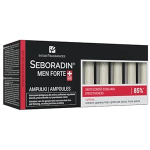 Seboradin Men Hair Loss Serum Treatment Ampullen voor Dunner Wordend Haar, Haargroei met Cafeïne en Guarana, 14 X 5.5 ml