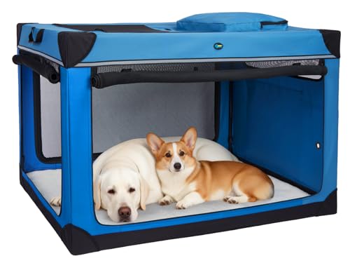 Ownpets 48 inch XXL Collapsible Dog Crate for Large Dogs,