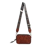 — Design vintage à large bandoulière : Doté d'une large bandoulière d'inspiration vintage et d'un motif floral en relief, ce sac apporte une touche sophistiquée et élégante. — Matériaux et accessoires haut de gamme : Fabriqué en PU de haute qualité, ...