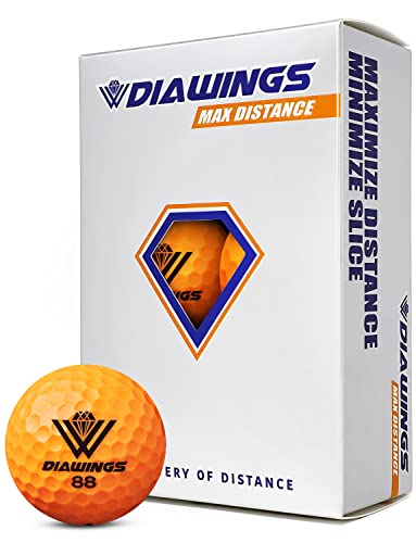 Diawings Max Distance Golf Balls – Easy Control &Amp; Straight Flight | Increased Distance For Slower Swing Speeds | Usga &Amp; R&Amp;A Conforming | 6 Balls
