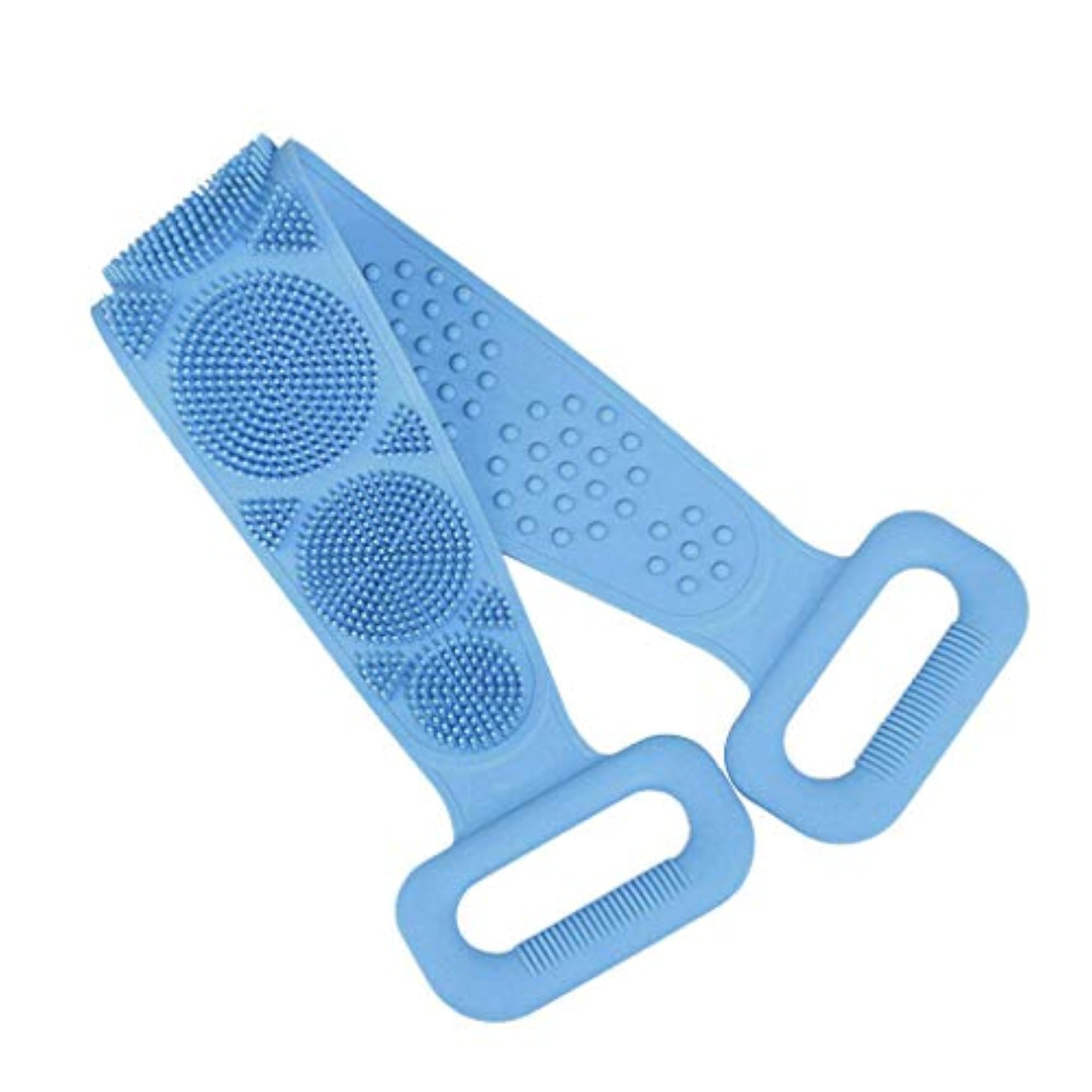 Silicone Bath Body Back Scrubber Belt with Dual Handles