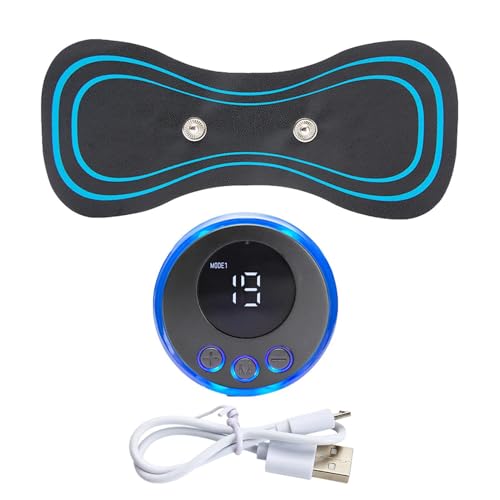 Dispositivo de masaje EMS - Dispositivo de masaje eléctrico de cuello, parche de masaje de pulso - Pegatina de pulso de masaje eléctrico masajeador de muñeca, neuropatía de masajeador de electrap