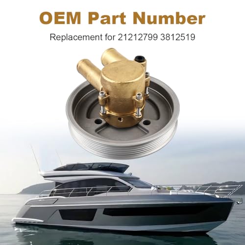 zayody Bomba de água do mar compatível com Volvo Penta 4.3L 5.0L 5.7L V8 V6 GXI GL Substituição mont