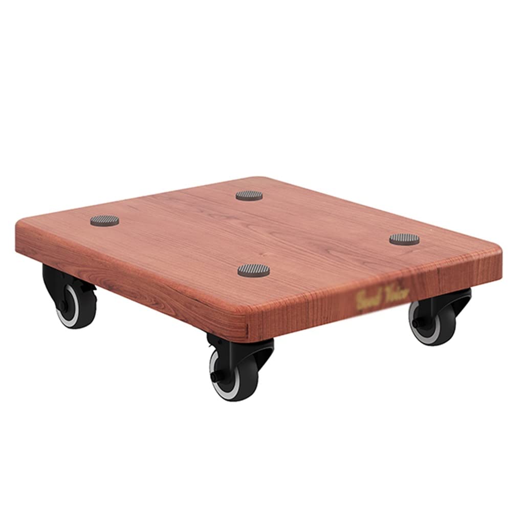 Bookshelf Speaker Mounts Floor/desktop Speaker Stands, Subwoofer Speaker Base Stand Platform (Color : Brown, Size : 25 * 35 * 9.5cm)