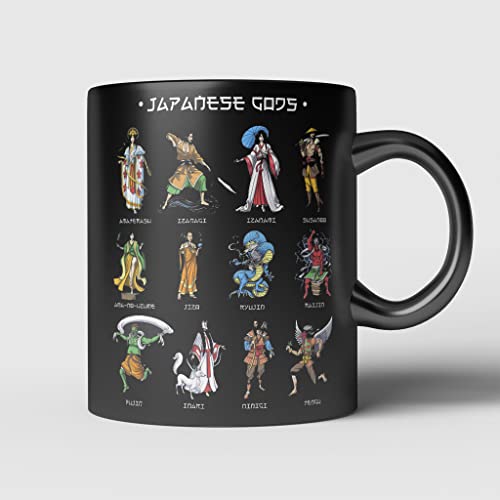 934 Trinkbecher Einzigartig Teetasse Kaffeebecher 330Ml Götter Der Japanischen Mythologie, Samurai-Ninja, Asiatischer Gottheitskrieger, Japanische Kultur, Antike Zivilisation