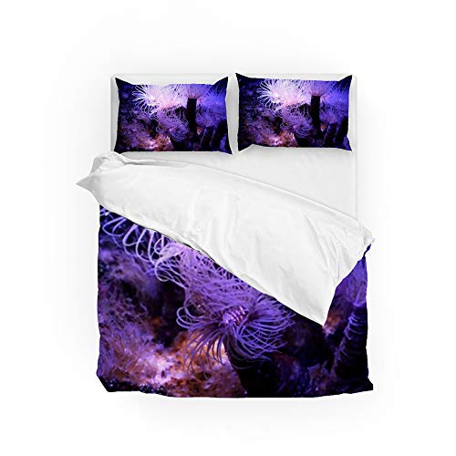 Housses de couette microfibre de polyester CHEHONG parure lit 3 pièces