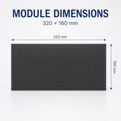 Image of P1.53 COB Indoor LED Display Module, 20 Pack 320 x 160mm Flip-Chip LED Screen Panels, 208 x 104 Pixels, 3840Hz, Front Service LED Video Wall Modules for Command Rooms, Meeting Spaces