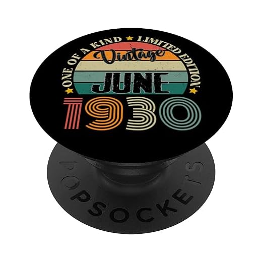 94 Años Vintage Junio 1930 94 Cumpleaños Retro PopSockets PopGrip Intercambiable