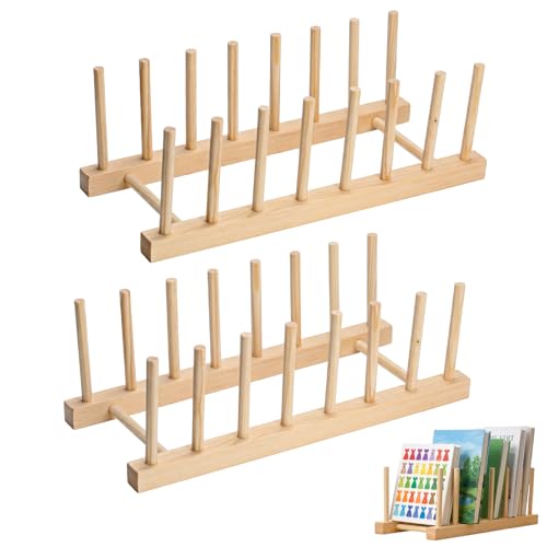 TVNYOUJIA 2 Pcs Rejillas Soporte pPlatos Armario Cocina, Escurridor Platoss, Soporte para Platos, Tapas de Ollas, Tablas de Cortar