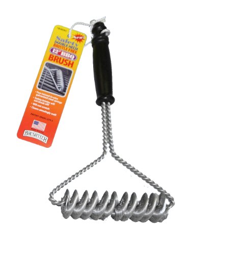 Brushtech Double Helix Bristle Free BBQ Brush, 12-Inch