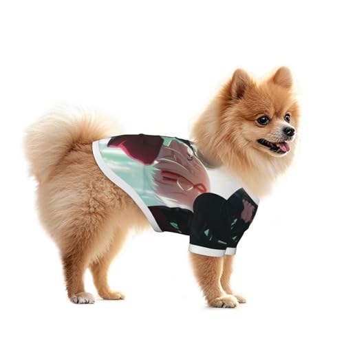 犬服 犬用Tシャツ リコリス・リコイル 小型犬 タンクトップ ペット 犬 猫服 かわいい シャツ ドッグウェア 洋服 可愛い 子犬 チワワ 服 脱毛保護 お散歩