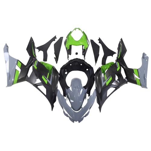 ABS Plastic Motorcycle Full Fairings Kit for Kawasaki Ninja 400 EX400R 2018-2023 19 20 21 22 Bodywork Green Grey Body Frame Body Kit Cowlings
