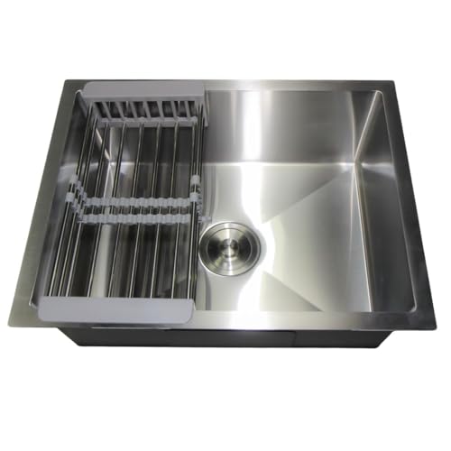 Cuba Inox 304 Gourmet Bancada Sobrepor Embutir Com Válvula E Acessórios Anti-ruído