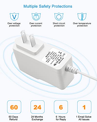 ALITOVE 5V Power Supply Adapter 5 Volt 2A 10W Universal AC/DC Adapter 100-240V AC to DC 5V Power Cord Converter With 8 Tip 5.5x2.5mm 5.5x2.1mm 4.0x1.7mm 3.5x1.35mm 3.0x1.1mm 2.5x0.7mm Micro-USB Type-C