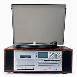 Gramophone Vintage en Bois rétro Tourne-Disque enregistreur CD Disque Mp3 Radio USB Rec phonographe Bluetooth boîte à… - Les Beatles, Paul McCartney, John Lennon, RIngo Starr, George Harrison Gramophone Vintage en Bois rétro Tourne-Disque enregistreur CD Disque Mp3 Radio USB Rec phonographe Bluetooth boîte à… – Image 6