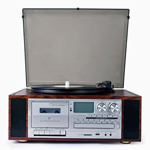 Gramophone Vintage en Bois rétro Tourne-Disque enregistreur CD Disque Mp3 Radio USB Rec phonographe Bluetooth boîte à… - Les Beatles, Paul McCartney, John Lennon, RIngo Starr, George Harrison Gramophone Vintage en Bois rétro Tourne-Disque enregistreur CD Disque Mp3 Radio USB Rec phonographe Bluetooth boîte à… – Image 7